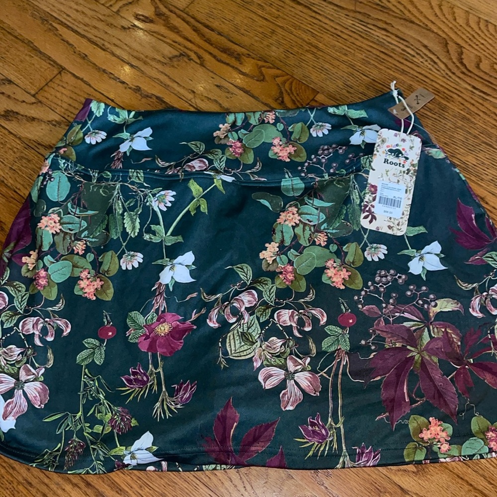 Floral Green Skirt